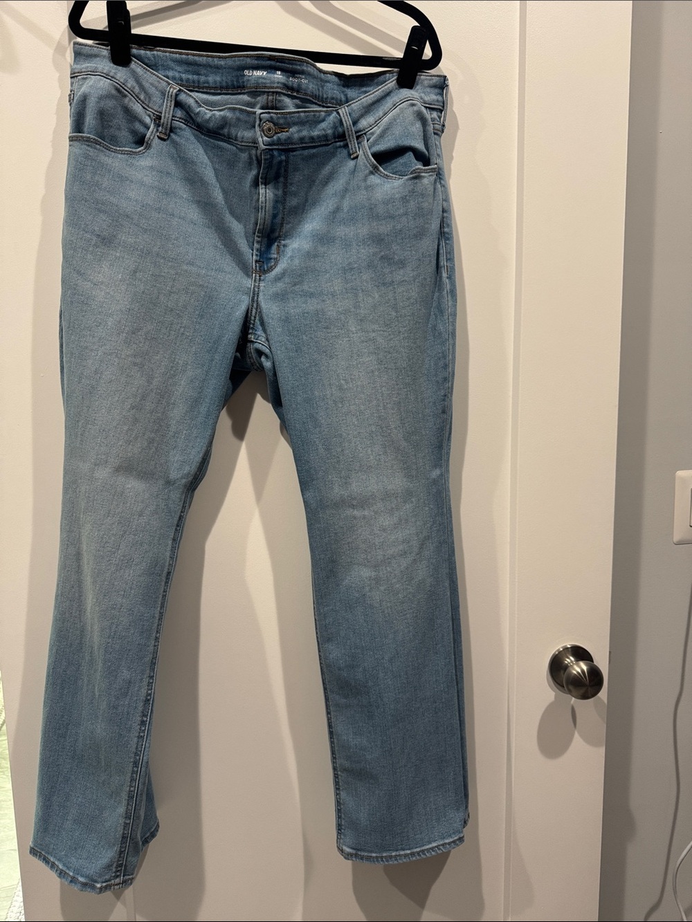 Old Navy WOW Light Blue Mid-Rise Boot-Cut Jeans